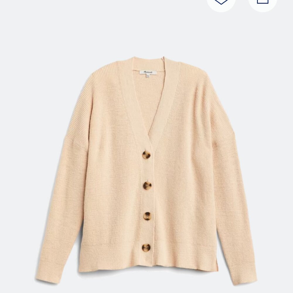 Madewell Ashley Mid Length Button Cardigan